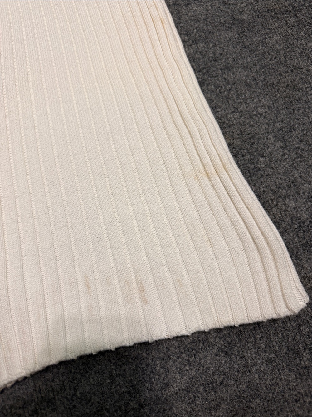 Zoran White Ribbed Dress - Picture 5 of 5